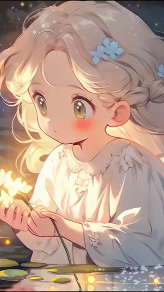 白发精灵女孩