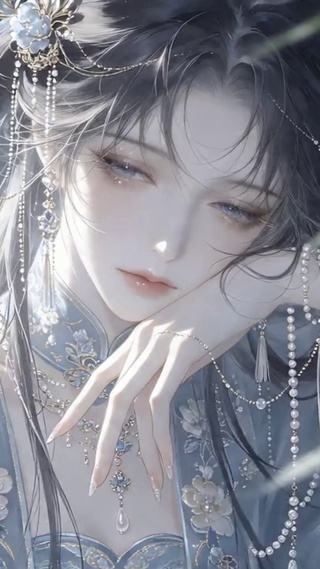 竹影小憩少女