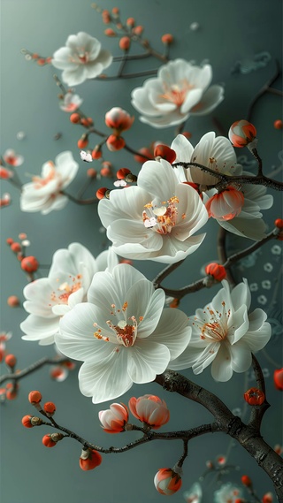 白色花唯美壁纸