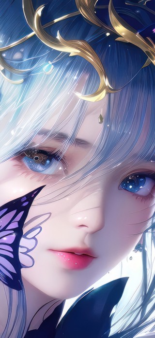4k古风蝴蝶少女