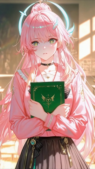 粉色高马尾小爱同学