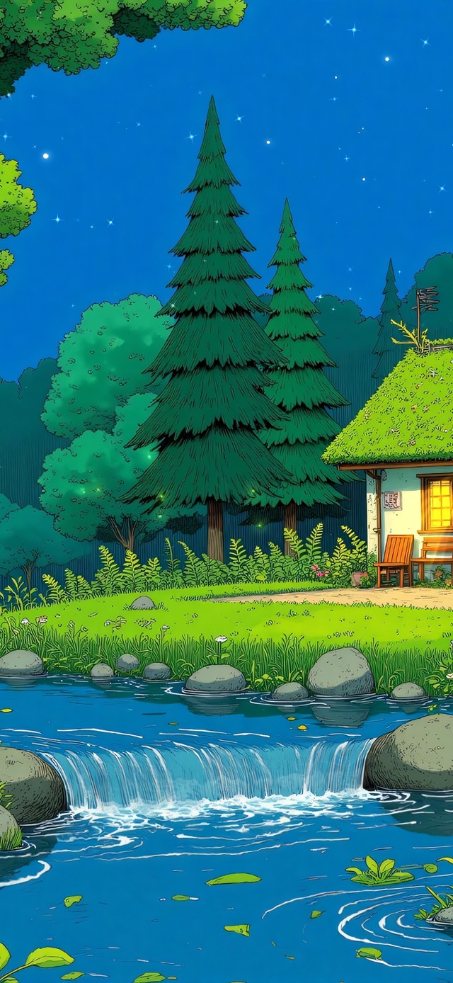 护眼乡村河流