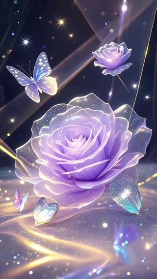 紫色玫瑰花