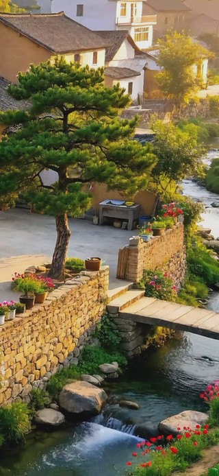 乡村溪流