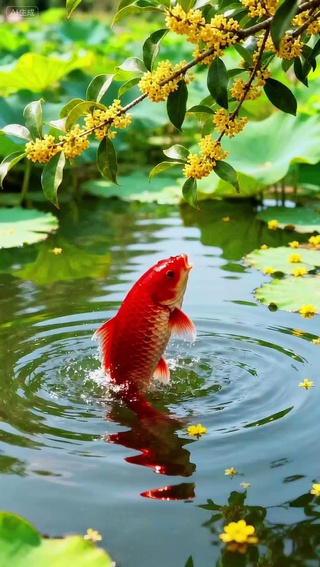 鲤鱼跃水