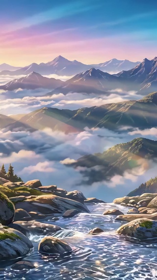山巅之上的晨曦