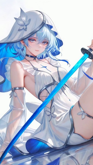 佩剑清冷美少女：守岸人