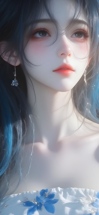 治愈碎花抹胸裙女神