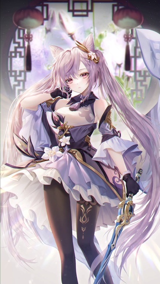 古风美女原神刻晴