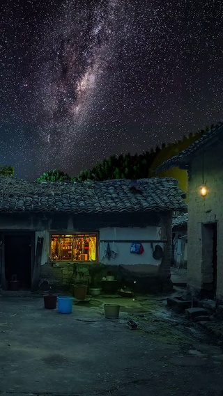 乡村夜空