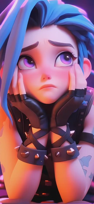 3D动态，可爱少女金克斯
