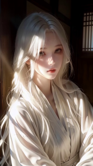 古风白衣少女