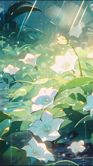 雨中小花