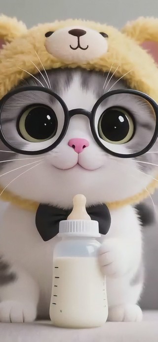 可爱小奶猫