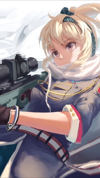 战争中的狙击手少女