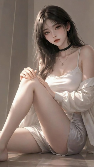 慵懒居家清纯美少女