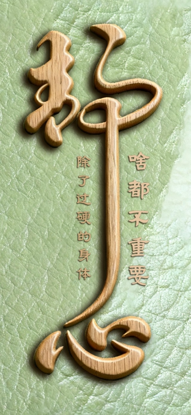 护眼素皮 木雕  静心