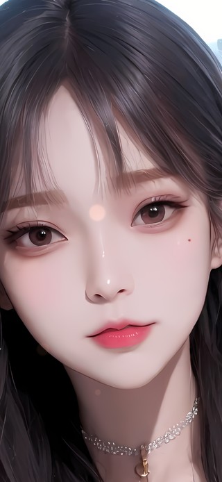 红唇少女