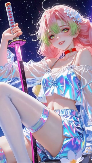 持剑炫彩少女甘露寺蜜璃