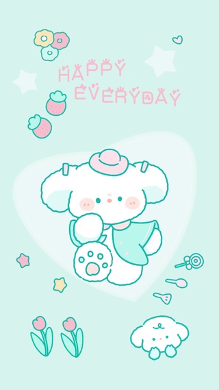 happy竖