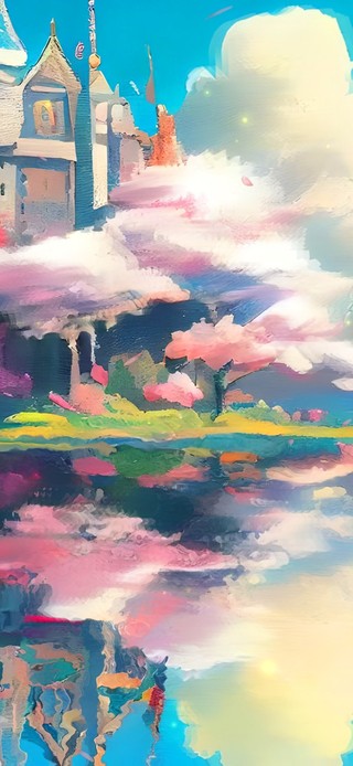 唯美治愈樱花城堡