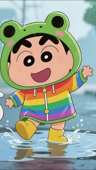 雨天可爱小新