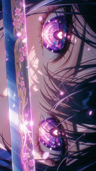 持剑星瞳少女