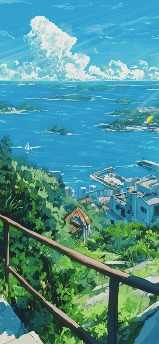 青阶望海