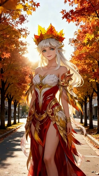 王昭君枫叶王冠