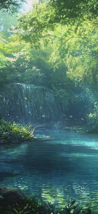 护眼绿景