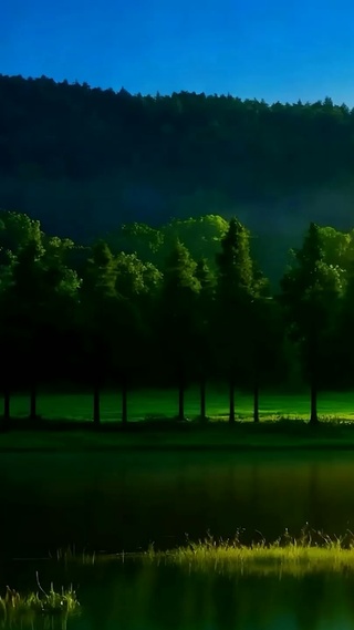 护眼绿景