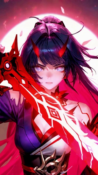 赤红魔刃二次元美少女
