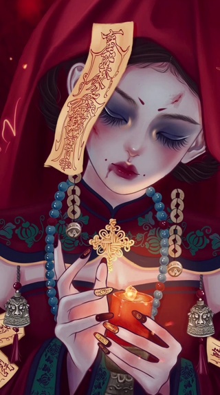 万圣节美丽的新娘