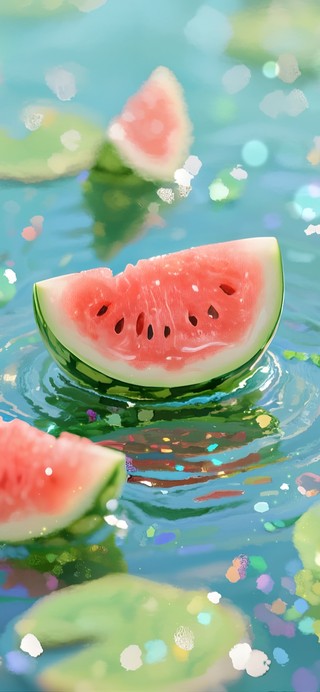护眼夏日清凉西瓜