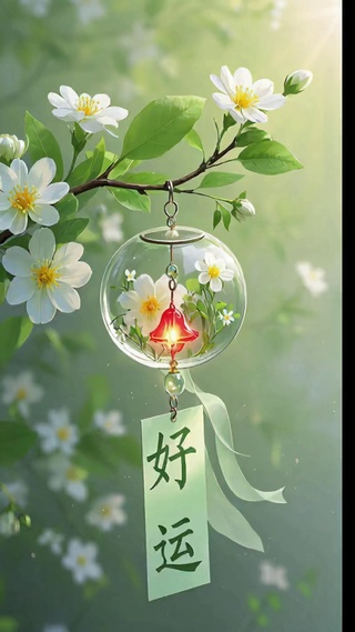 绿色好运风铃
