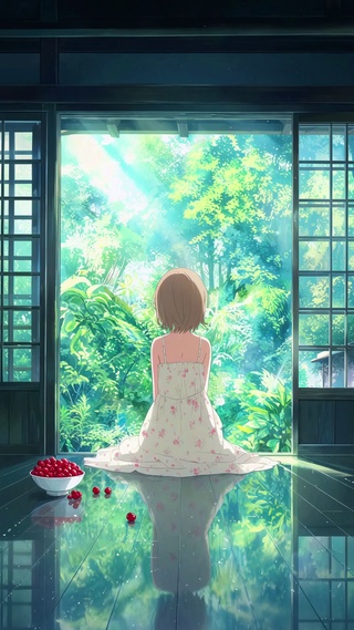 美女背影壁纸