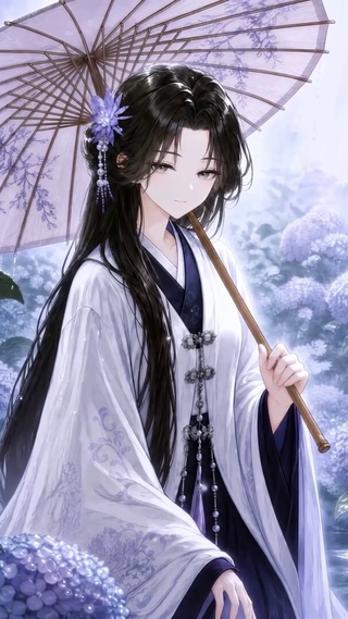 古风撑伞少女