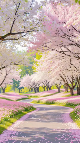 樱林花径