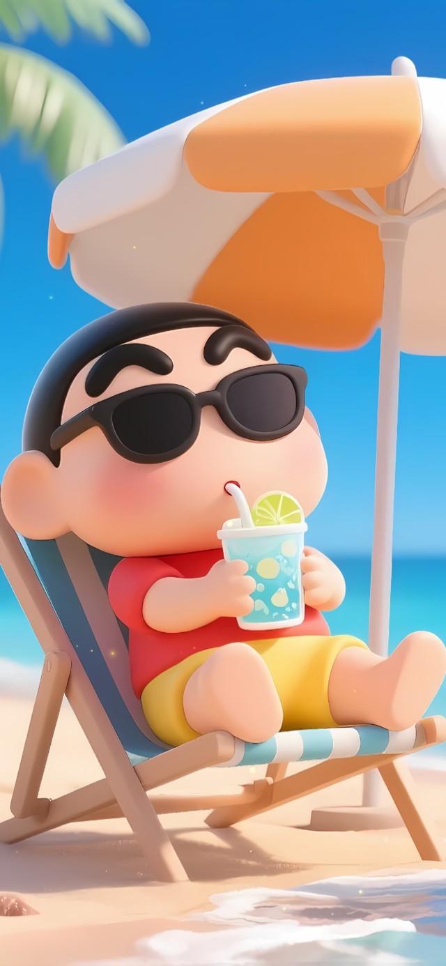 夏日解暑海滩X小新