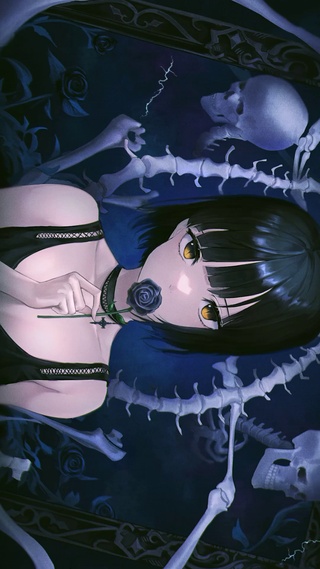 骷髅与美女