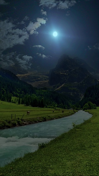 治愈的乡村夜景