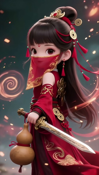 红衣女孩