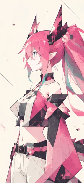 伊冯-4k几何抽象插画