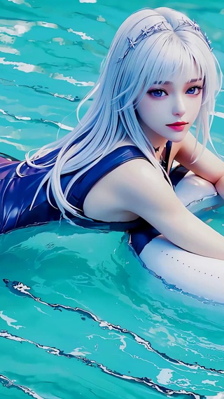 泳池美女