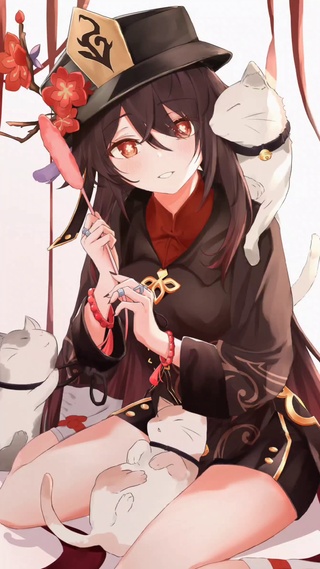 羡慕胡桃还是猫咪呢4k