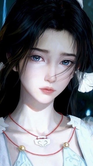 林间古风清冷美少女