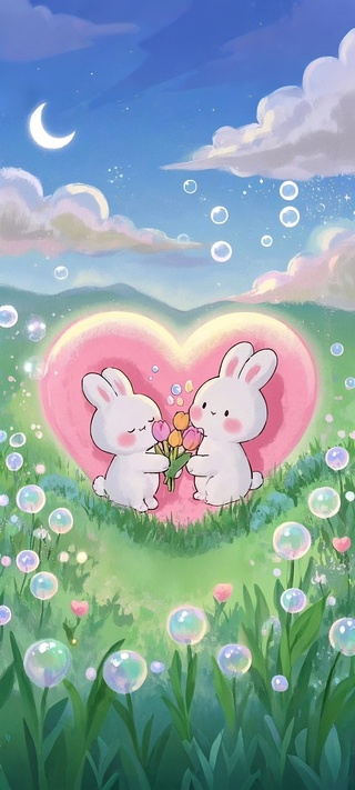 心映萌兔，花前蜜意