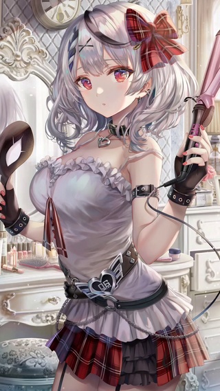 化妆打扮的小姐姐