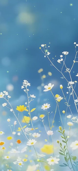 清新小花花丛