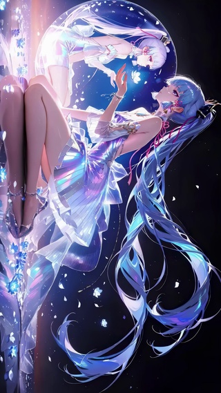 永夜盛放的双子花